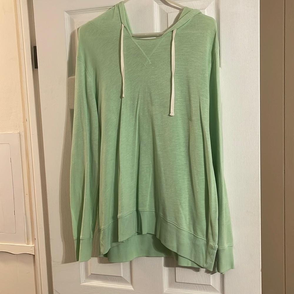 Green long sleeve with hood